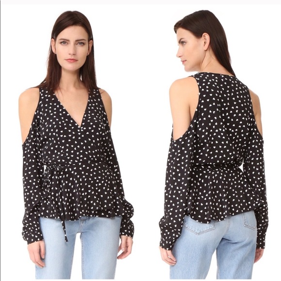 Yumi Kim Tops - Yumi Kim Revolve Heart Wrap Top Cold Shoulder